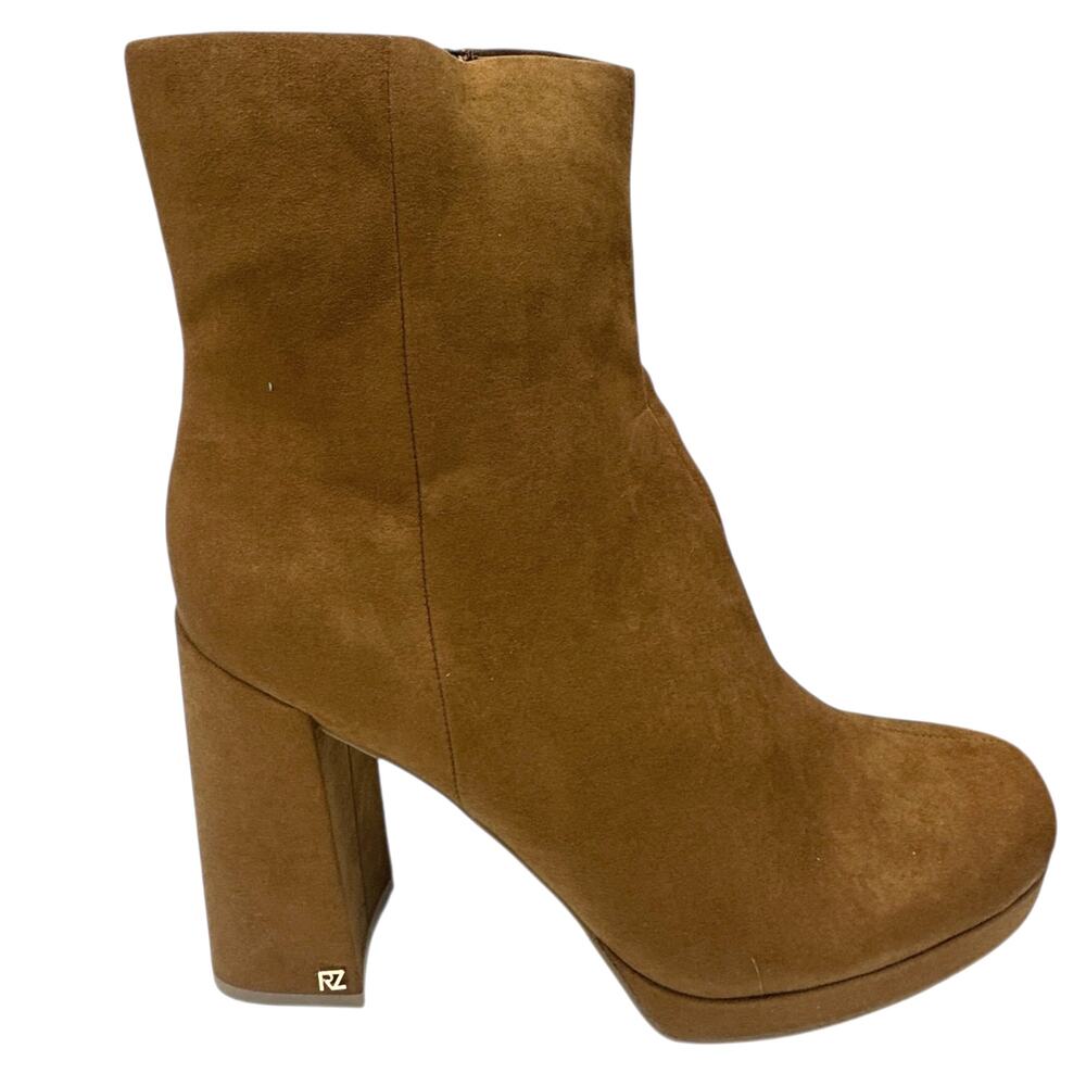 Rachel Zoe Maya Platform Ankle Boots Women's 9.5 Chestnut Brown